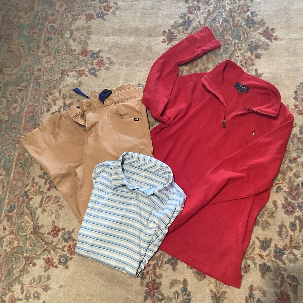 Boys Clothing Bundle from Polo, North Face and Southern Tide - Sz XL (18-20)